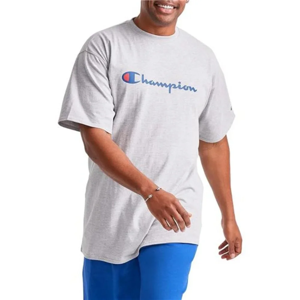 Men's Gray T-Shirt, Classic Graphic T-Shirt, Soft and Comfortable T-Shirts‎